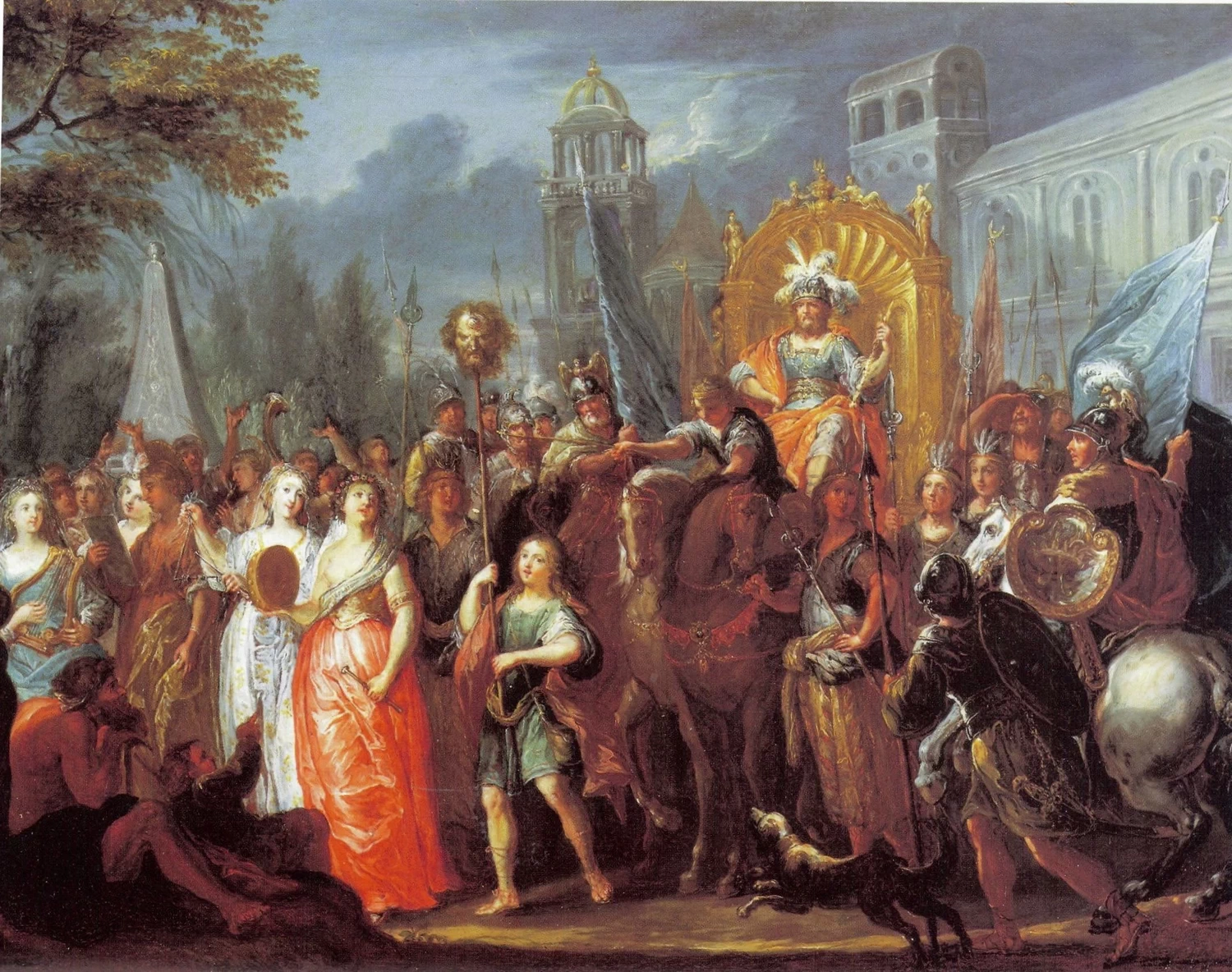 Il trionfo di Davide dopo la vittoria su Golia
